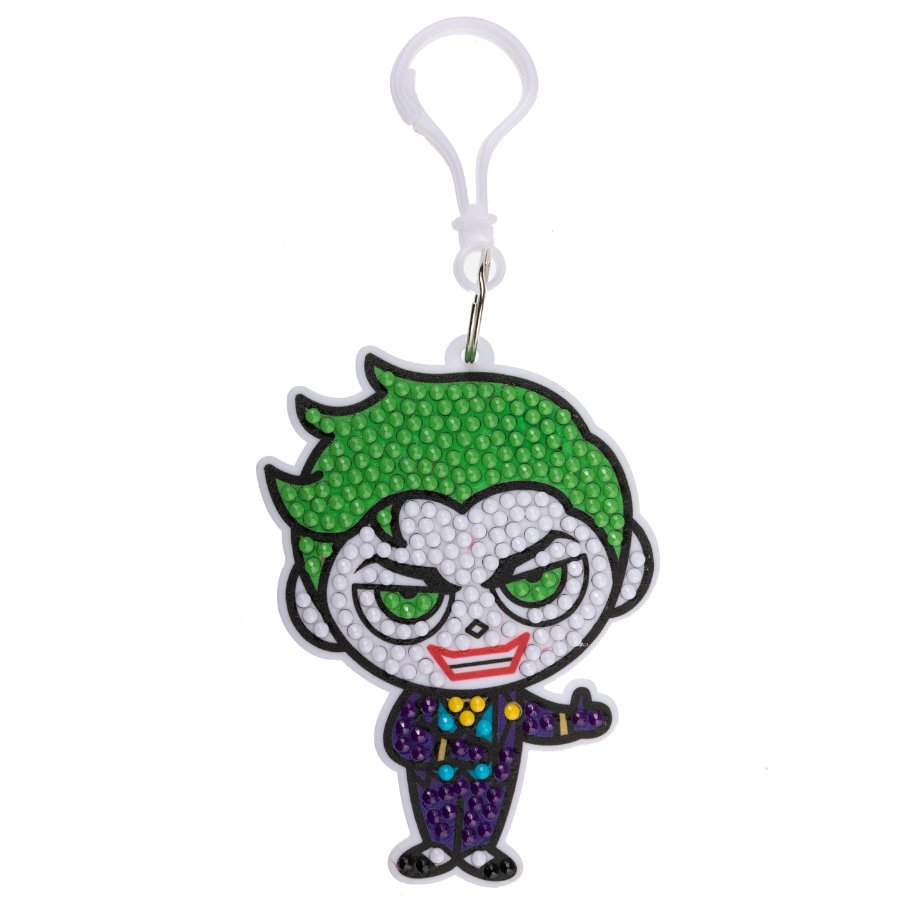 DC: Joker Crystal Art Bag Charm Craft Kit Age 6+