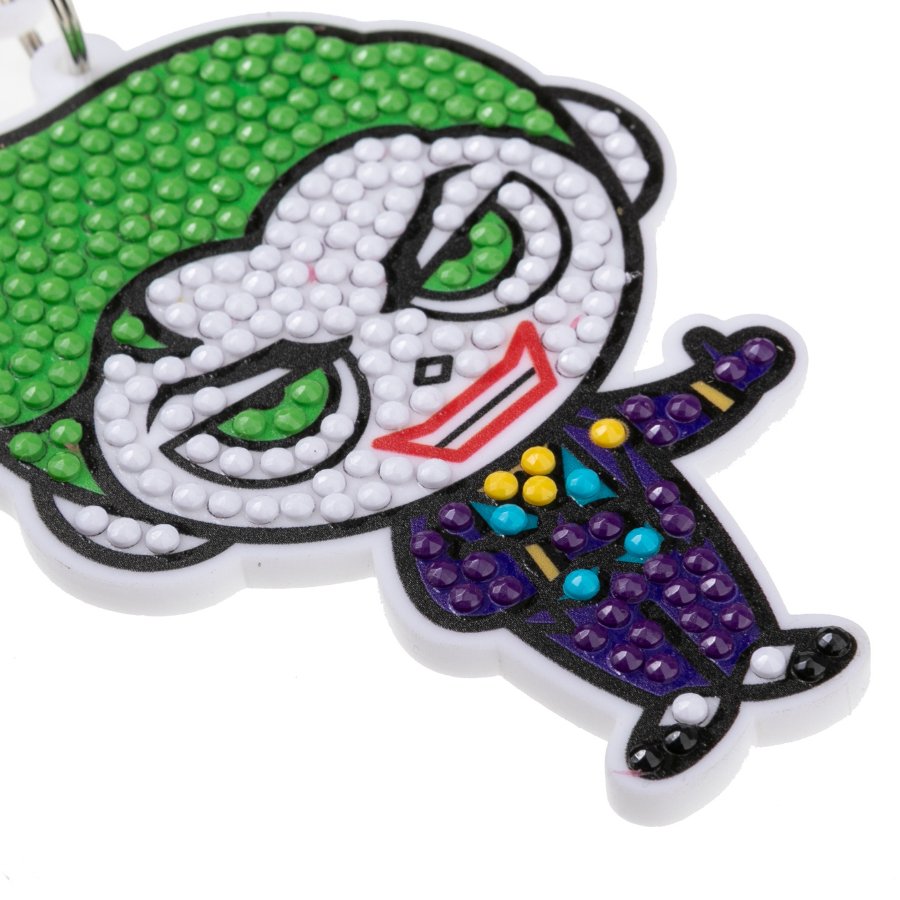 DC: Joker Crystal Art Bag Charm Craft Kit Age 6+