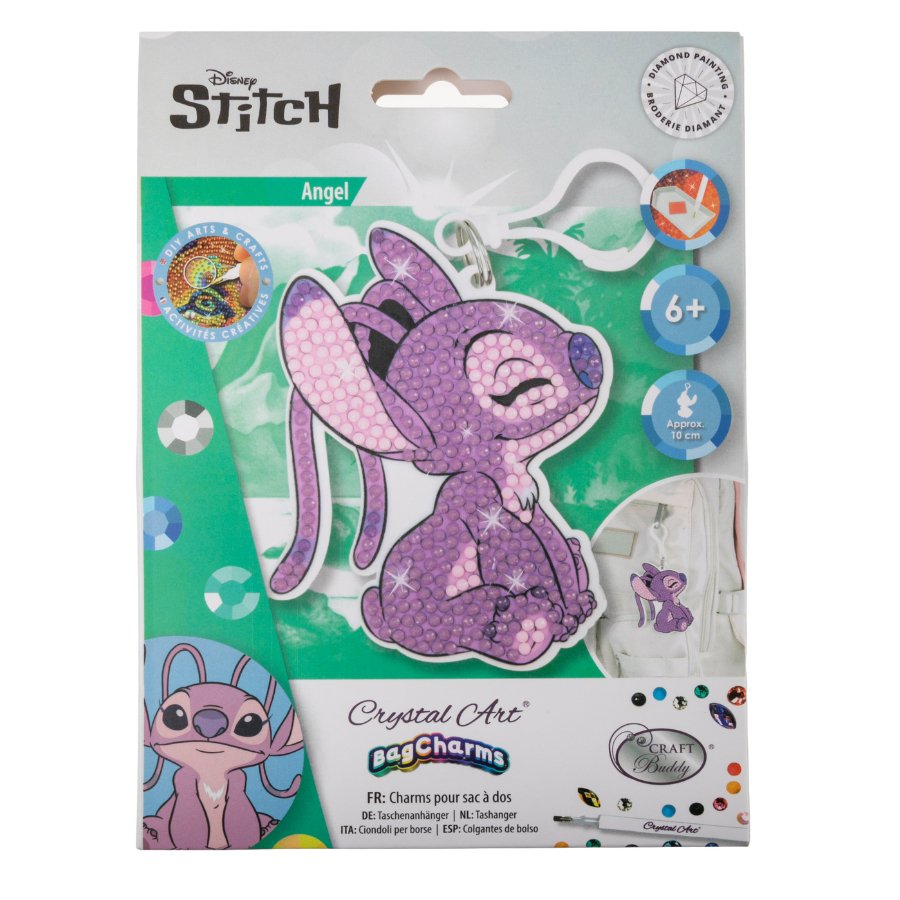 Disney: Angel Crystal Art Bag Charm Craft Kit Age 6+