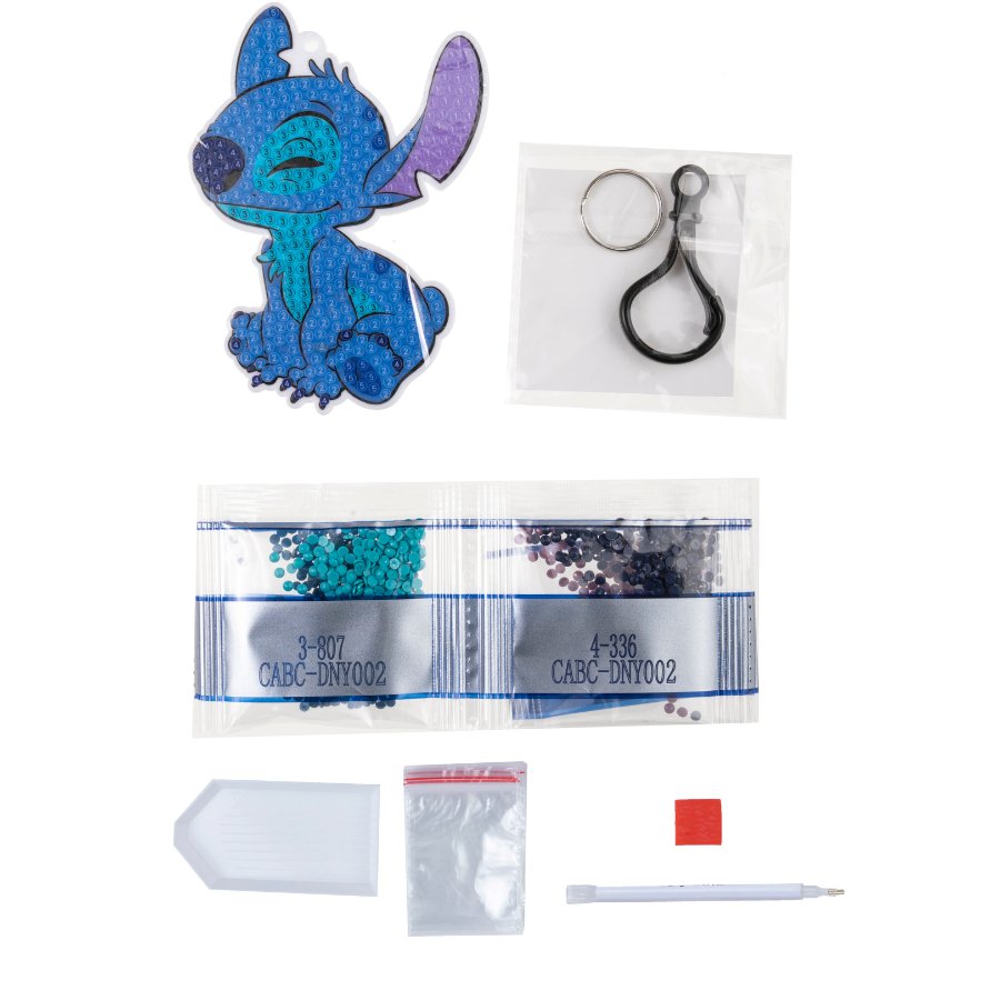 Disney: Stitch Crystal Art Bag Charm Craft Kit Age 6+