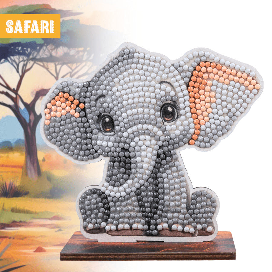 Elephant Crystal Art Buddy Craft Kit Age 6+