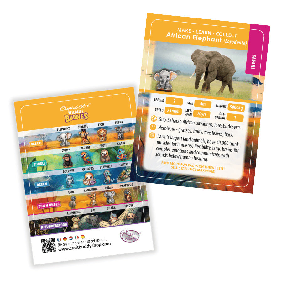 Elephant Crystal Art Buddy Craft Kit Age 6+
