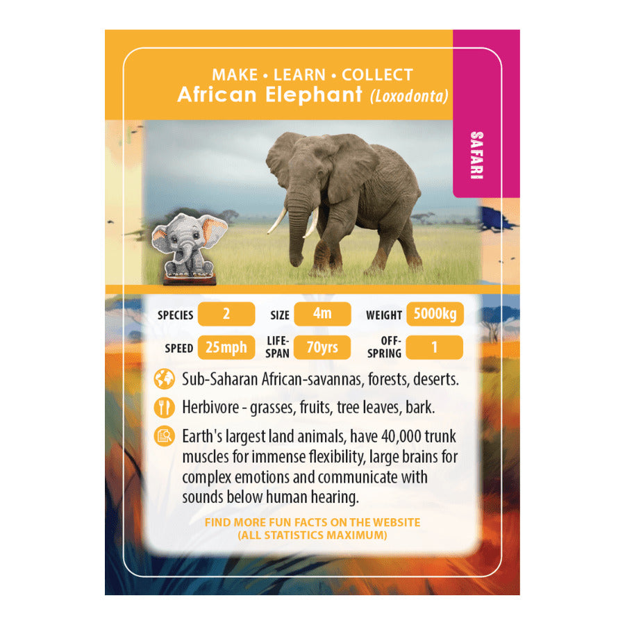 Elephant Crystal Art Buddy Craft Kit Age 6+