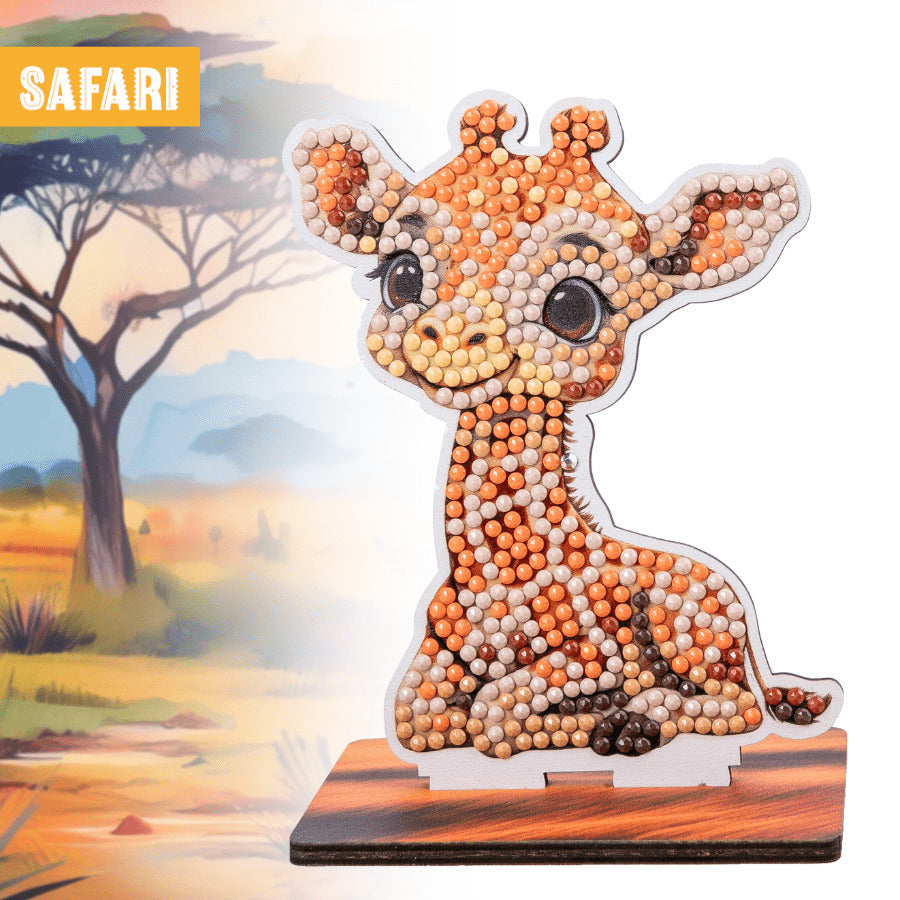 Giraffe Crystal Art Buddy Craft Kit Age 6+