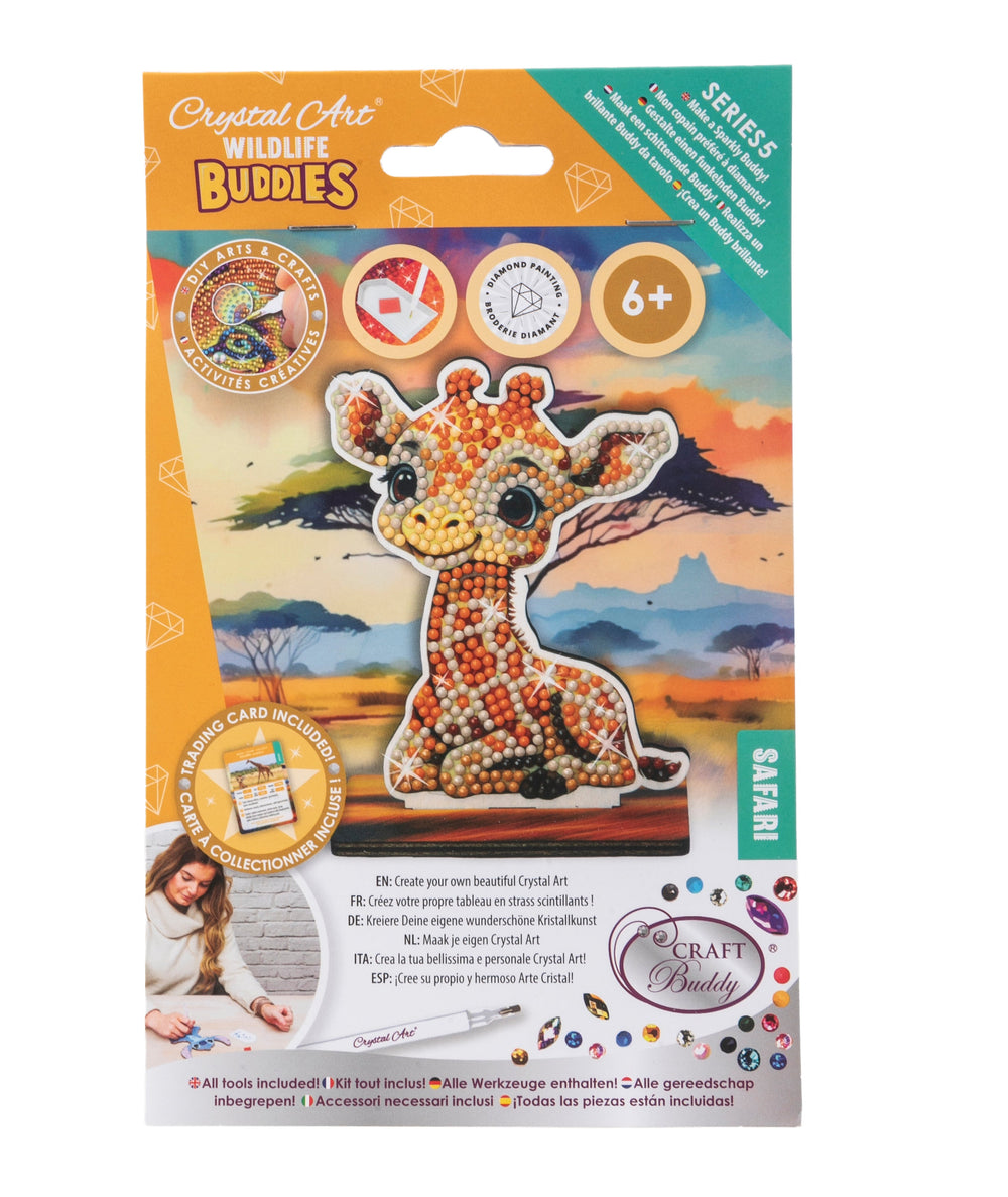 Giraffe Crystal Art Buddy Craft Kit Age 6+