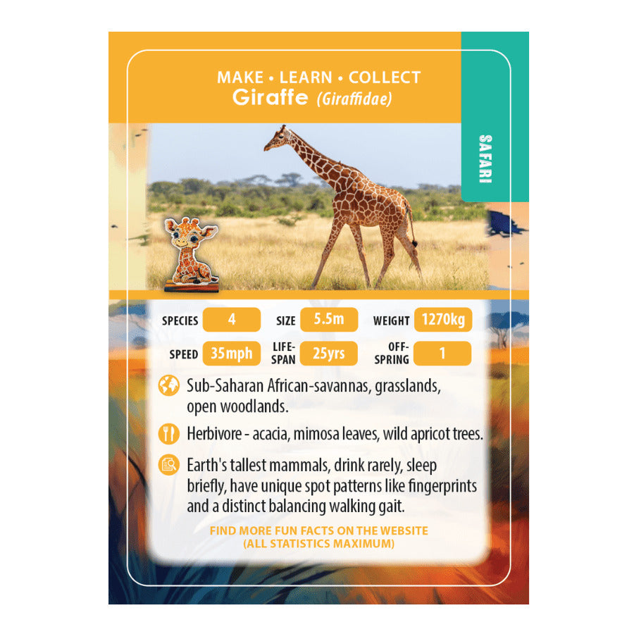 Giraffe Crystal Art Buddy Craft Kit Age 6+