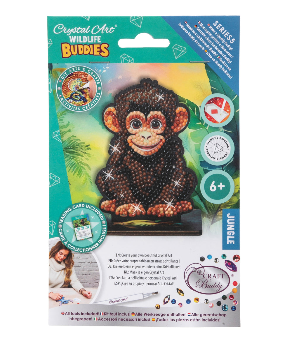 Chimp Crystal Art Buddy Craft Kit Age 6+