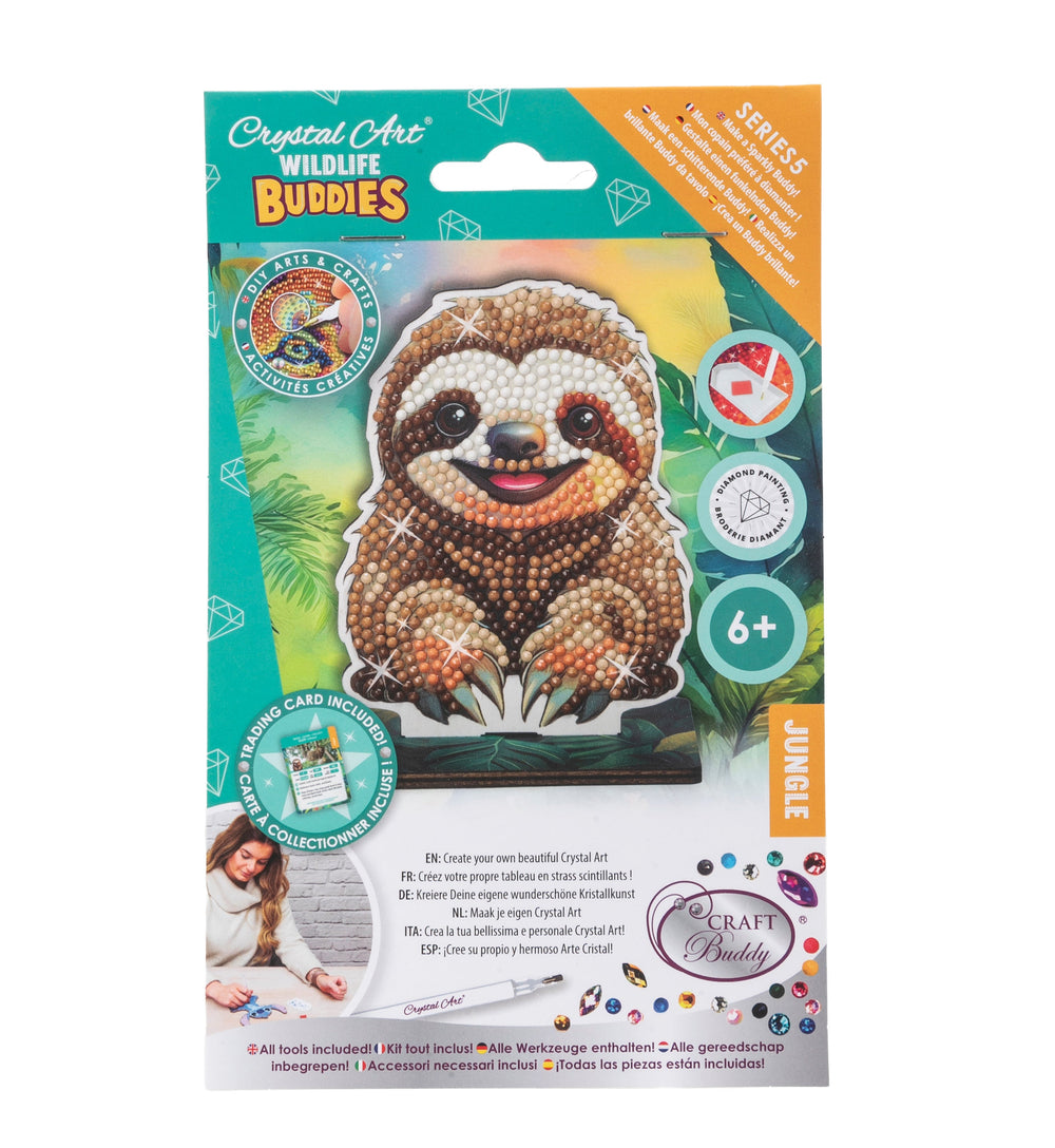 Sloth Crystal Art Buddy Craft Kit Age 6+