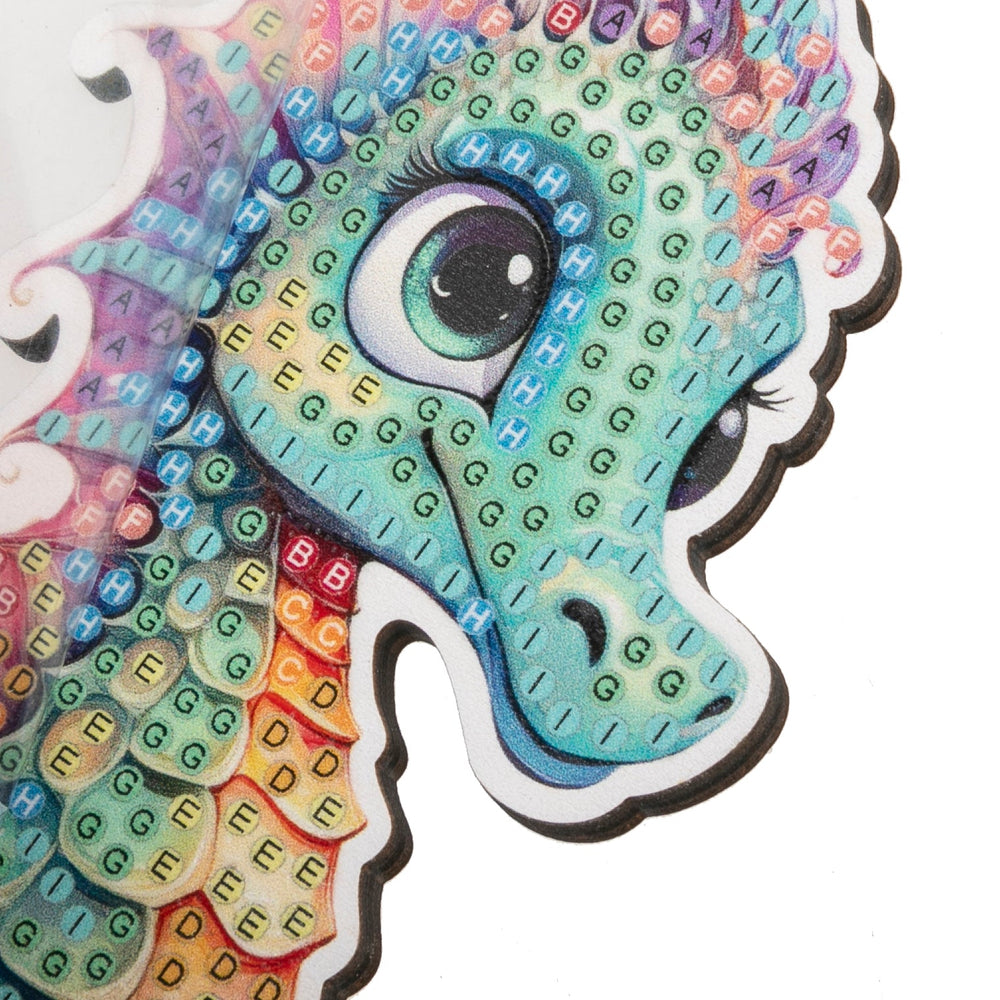Seahorse Crystal Art Buddy Craft Kit Age 6+
