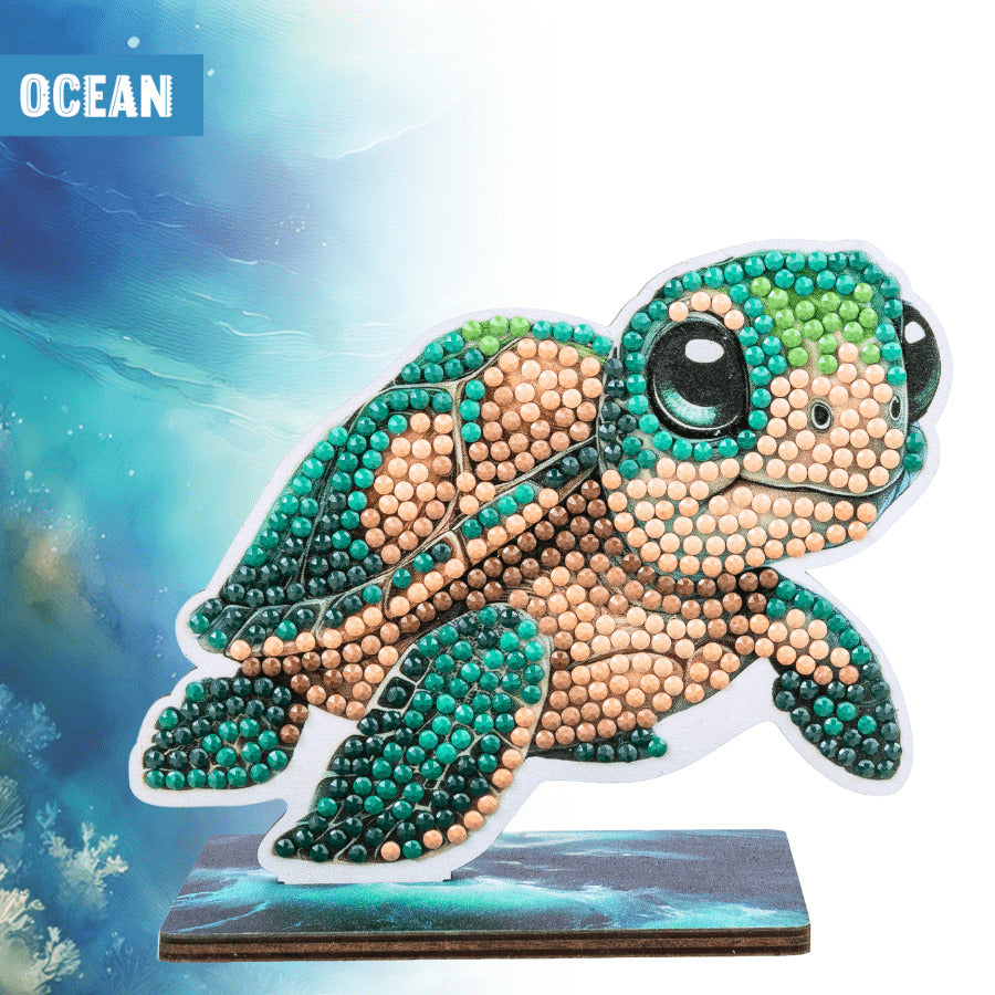 Turtle Crystal Art Buddy Craft Kit Age 6+