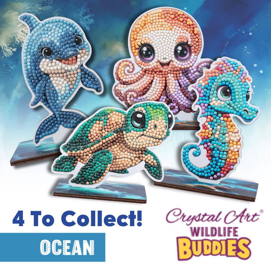 Turtle Crystal Art Buddy Craft Kit Age 6+