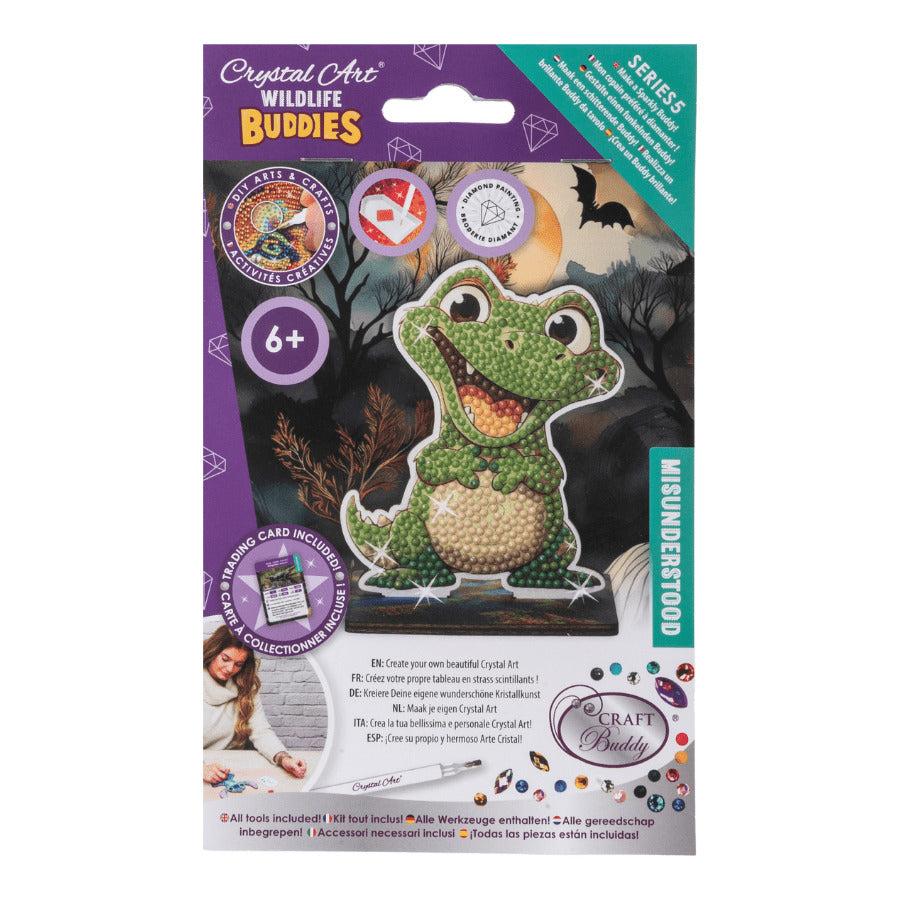 Aligator Crystal Art Buddy Craft Kit Age 6+