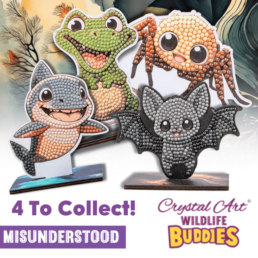 Aligator Crystal Art Buddy Craft Kit Age 6+
