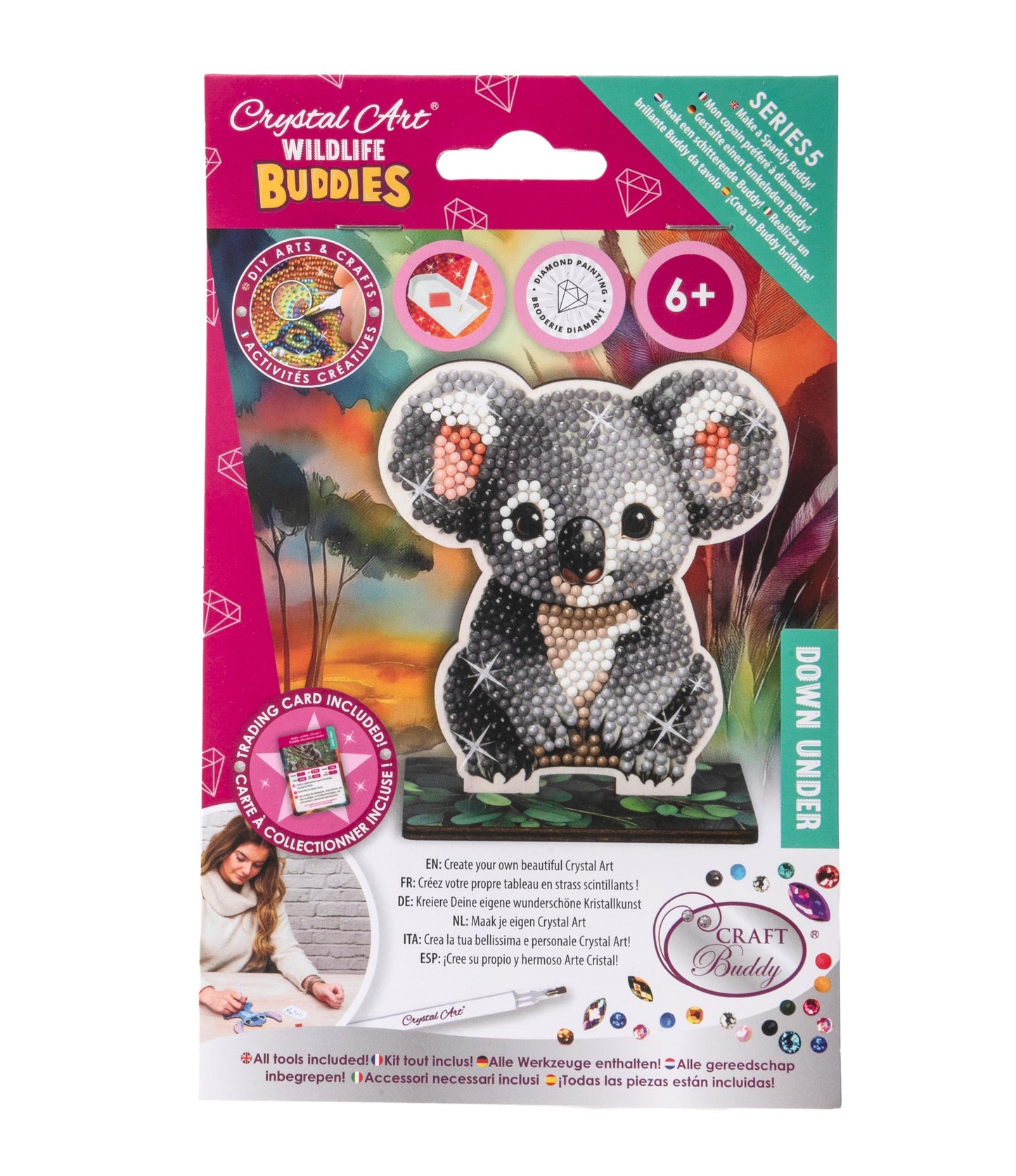 Koala Crystal Art Buddy Craft Kit Age 6+