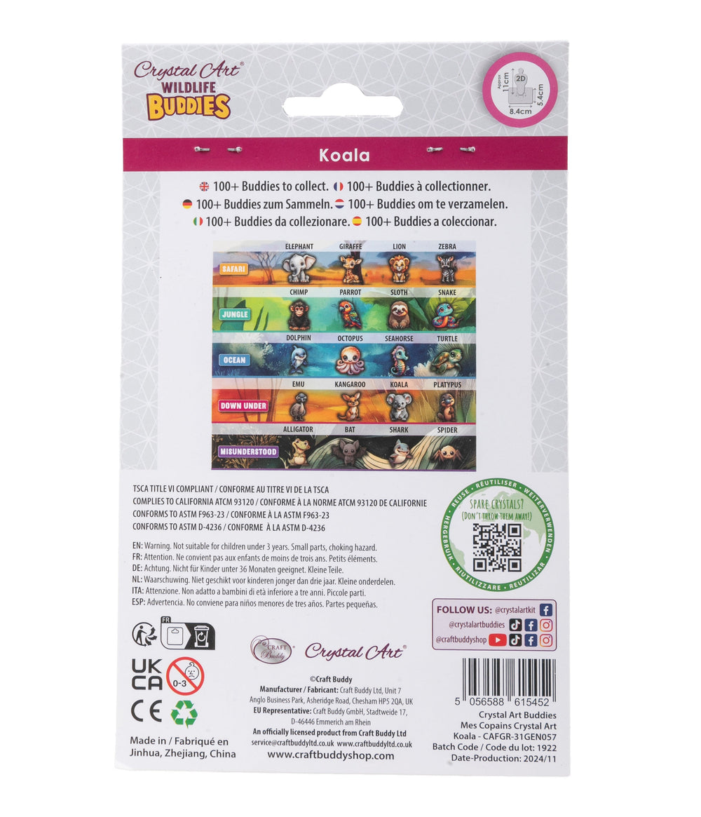 Koala Crystal Art Buddy Craft Kit Age 6+