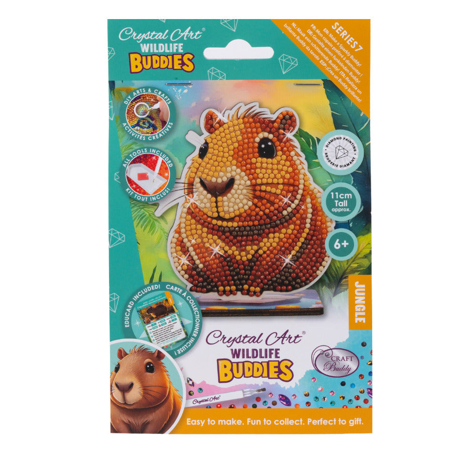 Capybara Crystal Art Buddy Craft Kit Age 6+
