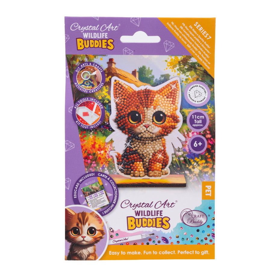 Kitten Crystal Art Buddy Craft Kit Age 6+