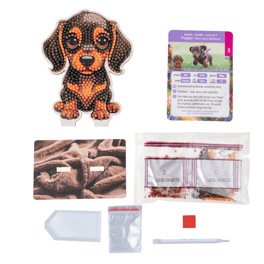 Puppy Crystal Art Buddy Craft Kit Age 6+