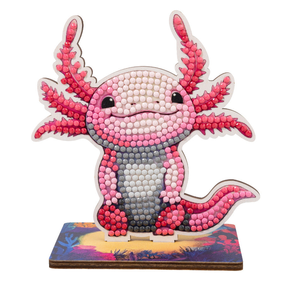Axoltl Crystal Art Buddy Craft Kit Age 6+