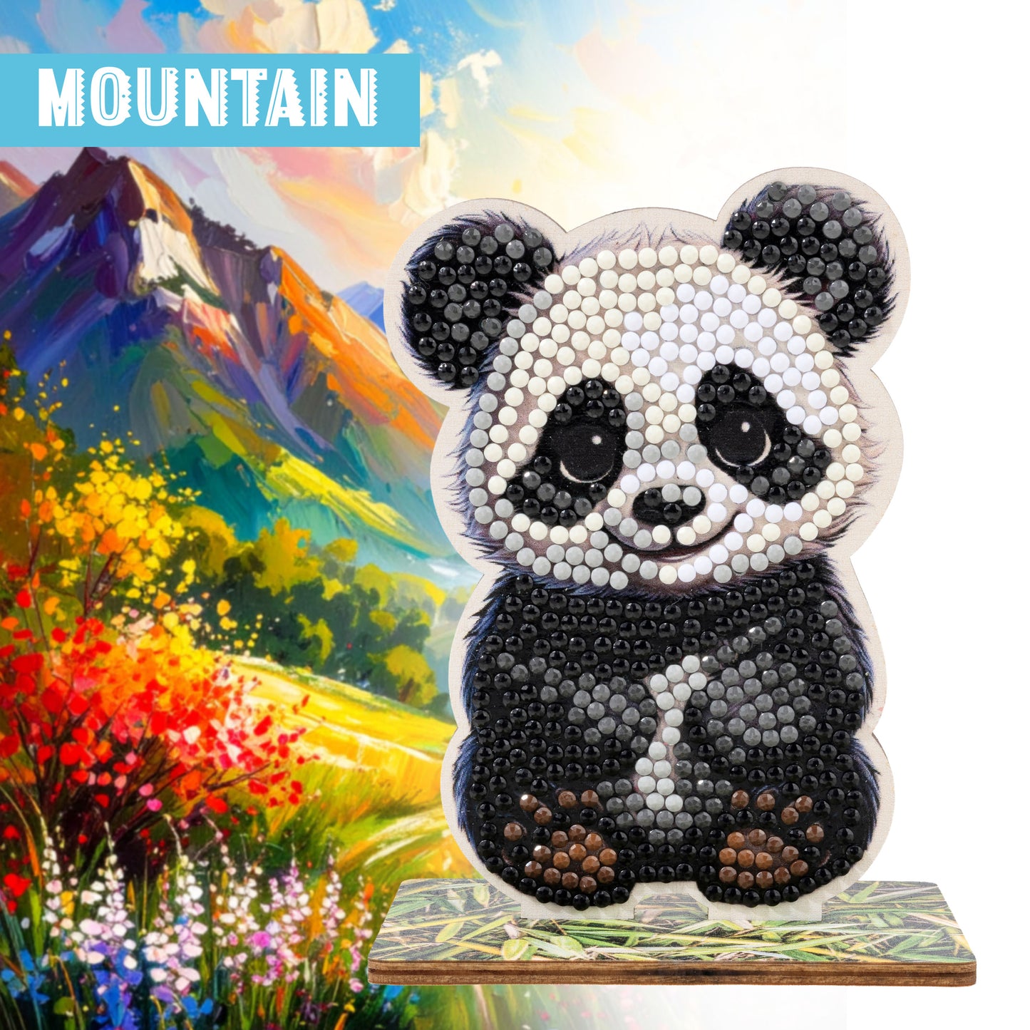 Panda Crystal Art Buddy Craft Kit Age 6+