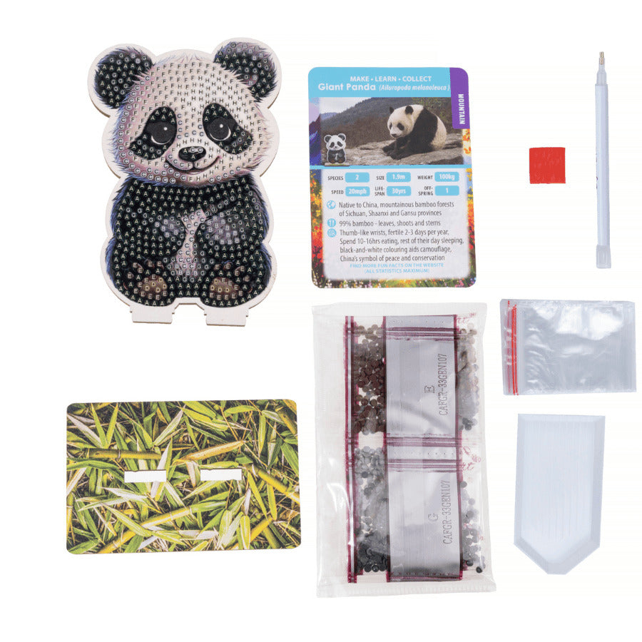 Panda Crystal Art Buddy Craft Kit Age 6+