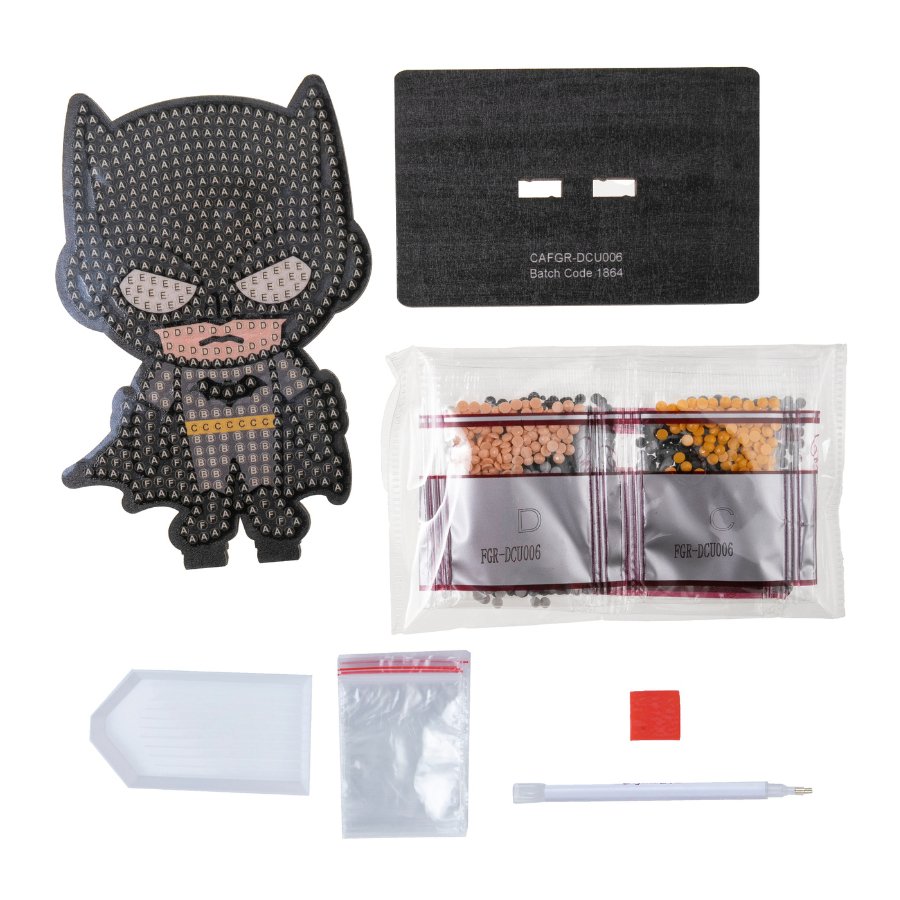 DC: Batman (Black) Crystal Art Buddy Craft Kit Age 6+