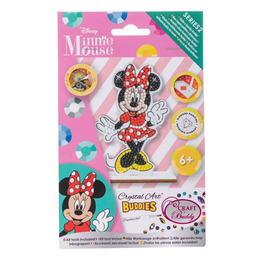 Disney: Minnie Crystal Art Buddy Craft Kit Age 6+