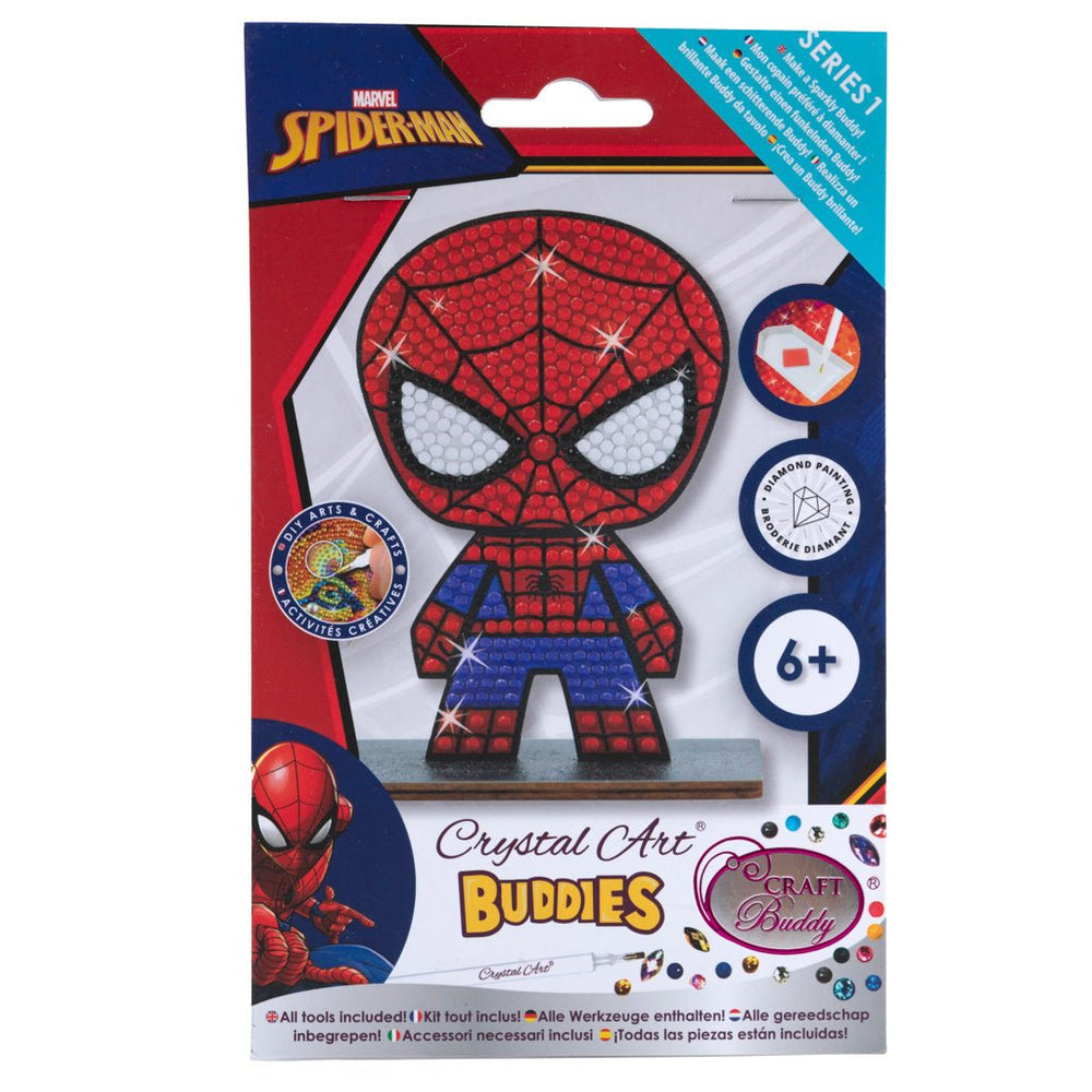 Marvel: Spiderman Crystal Art Buddy Craft Kit Age 6+