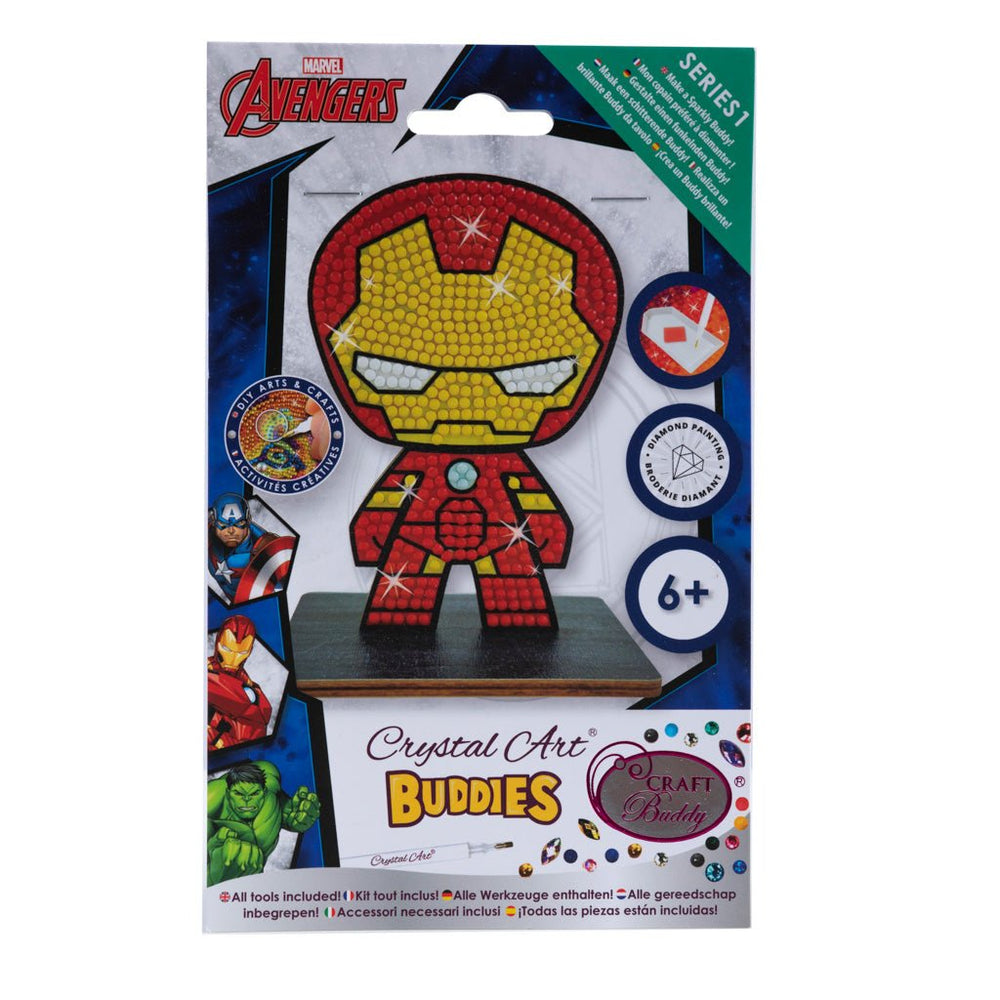 Marvel: Ironman Crystal Art Buddy Craft Kit Age 6+