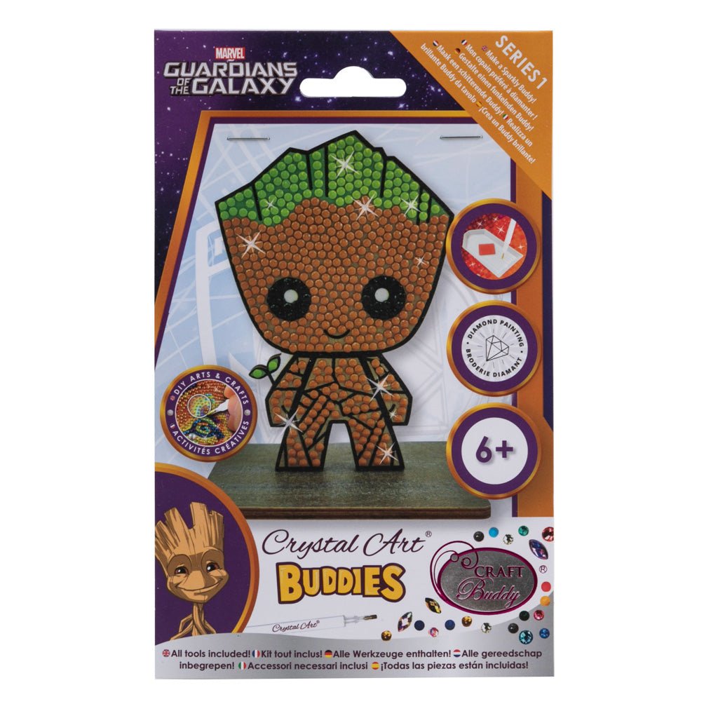 Marvel: Groot Crystal Art Buddy Craft Kit Age 6+