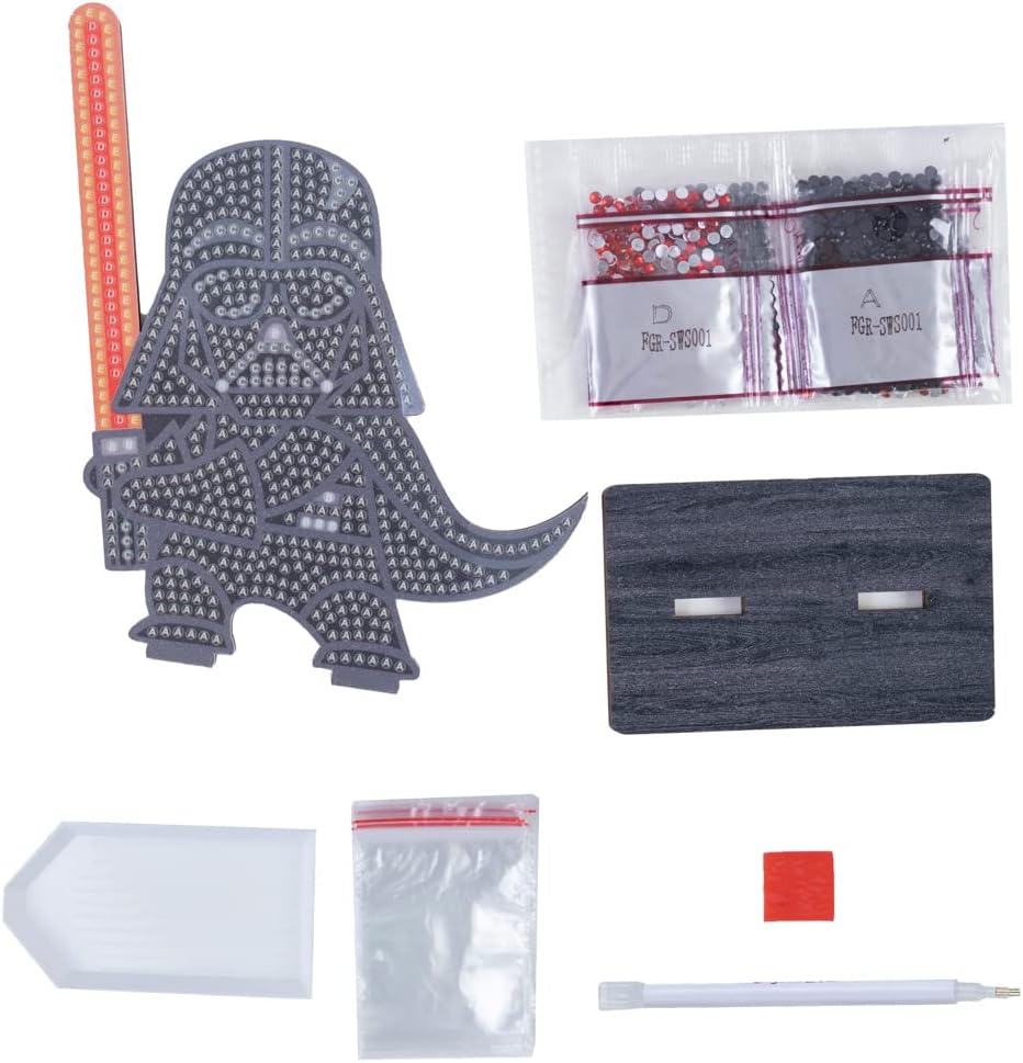 Star Wars: Darth Vader Crystal Art Buddy Craft Kit Age 6+