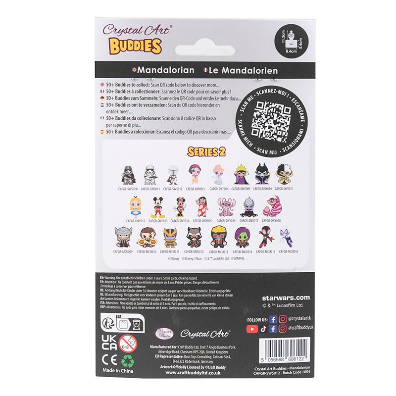 Star Wars: Mandalorian Crystal Art Buddy Craft Kit Age 6+