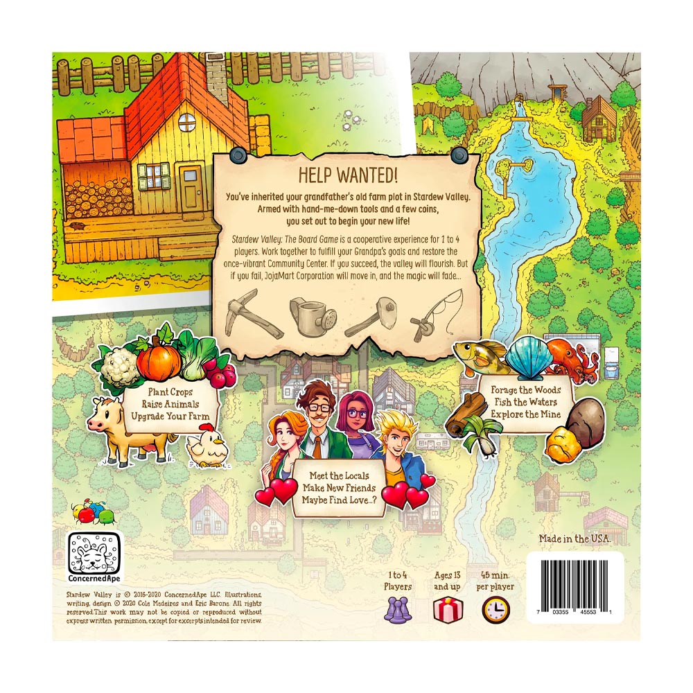 Stardew Valley: The Board Game - 1-4 Players Age 13+ From ConcernedApe