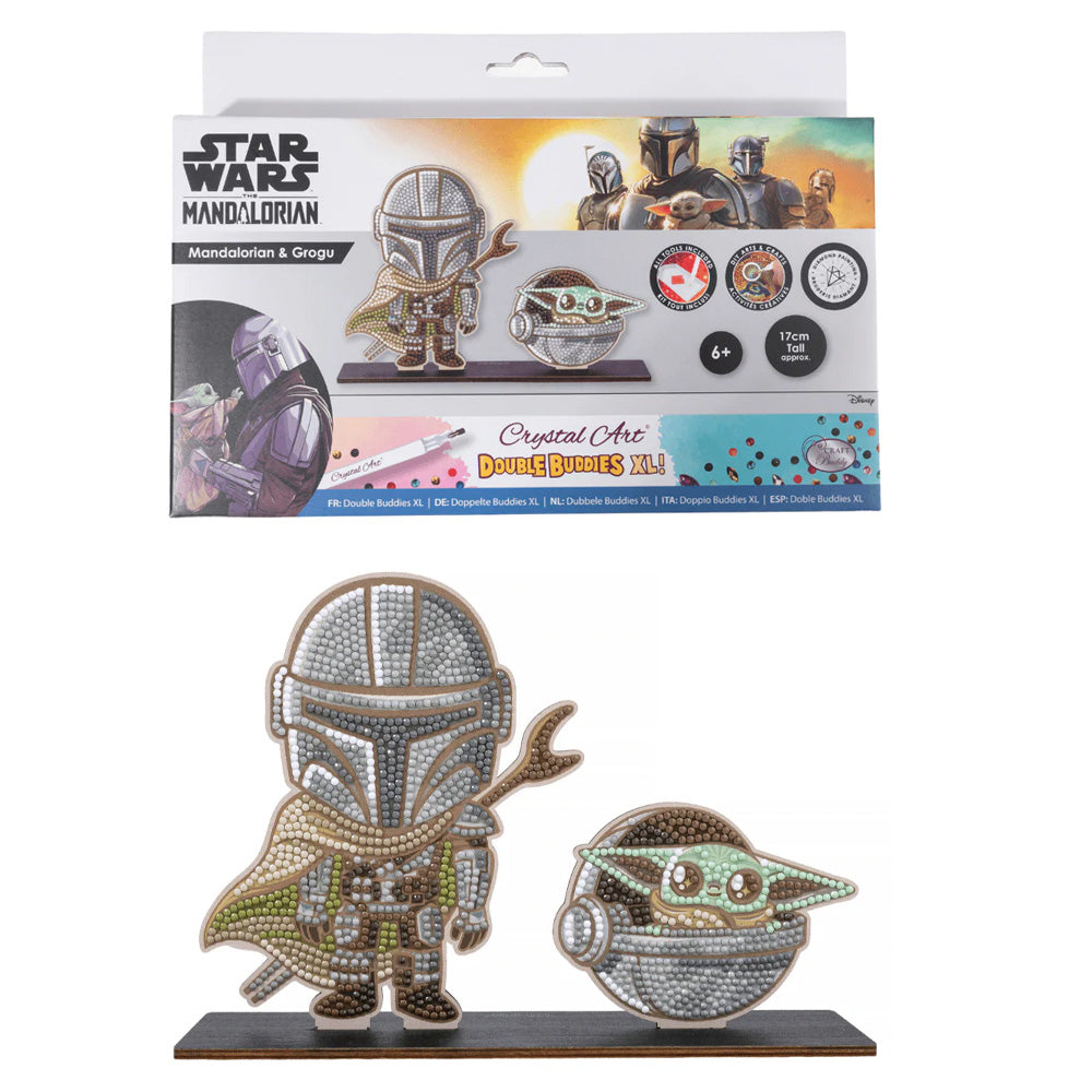Mandalorian & Grogu Crystal Art Duo Buddies XL Craft Kit