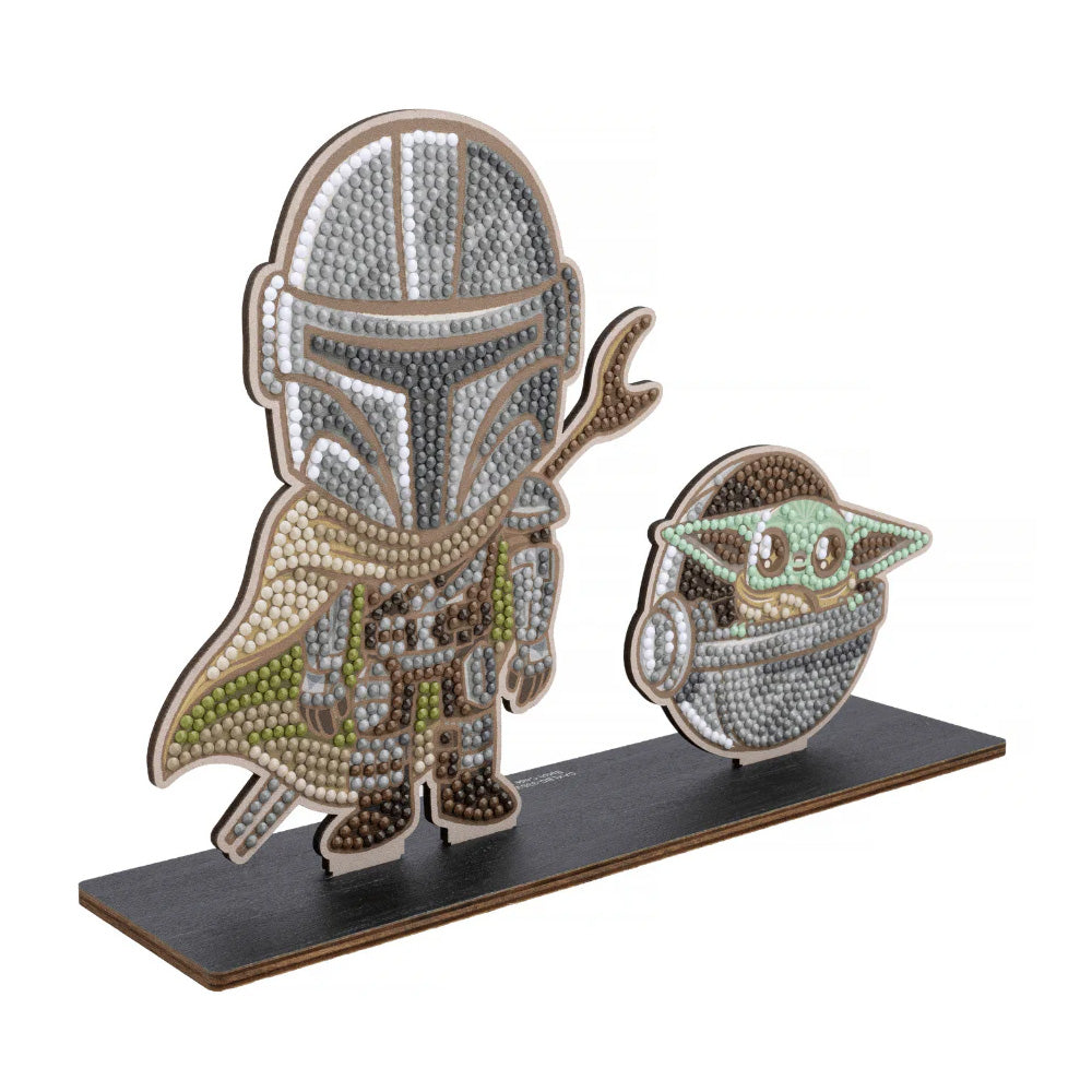 Mandalorian & Grogu Crystal Art Duo Buddies XL Craft Kit