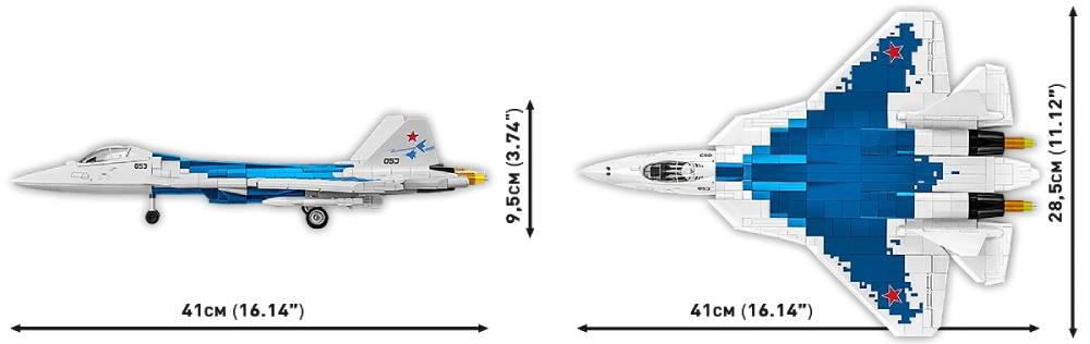 Cobi Su-57 Felon Fifth Generation Fighter Jet Model 5909