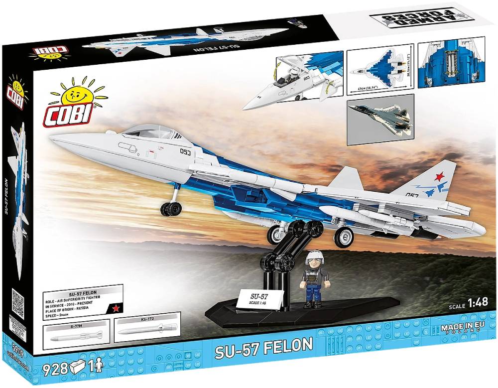 Cobi Su-57 Felon Fifth Generation Fighter Jet Model 5909