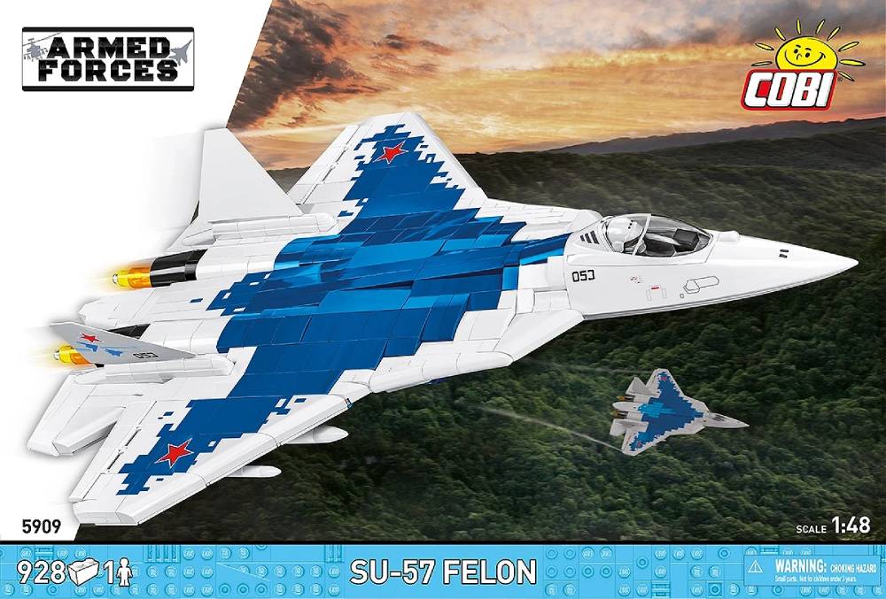 Cobi Su-57 Felon Fifth Generation Fighter Jet Model 5909