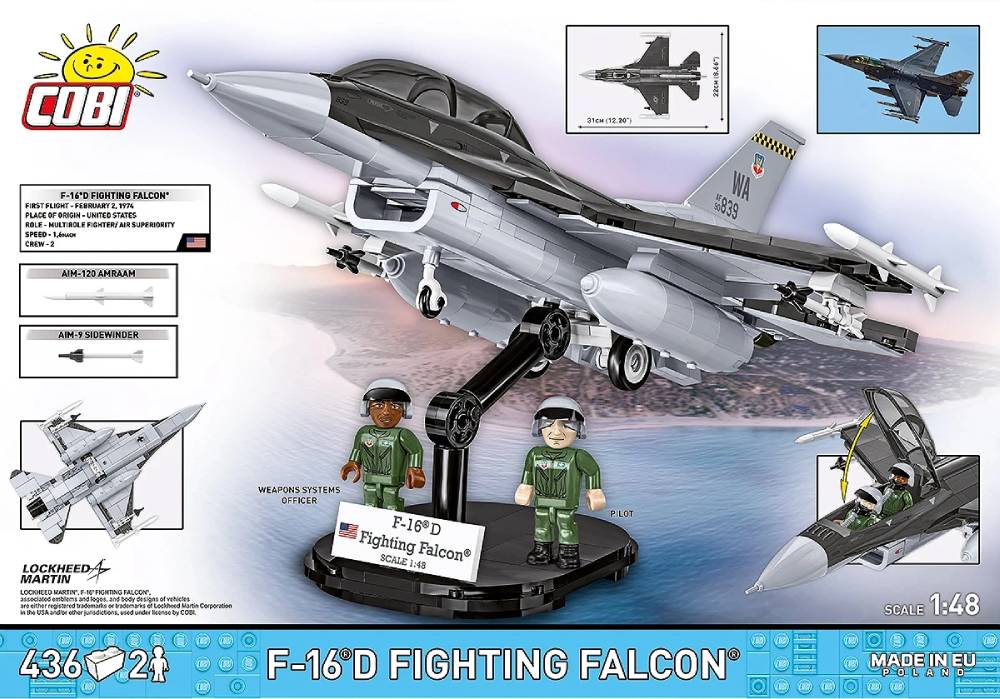 Cobi F-16D Fighting Falcon Two-Seater Fighter Jet Model 5914