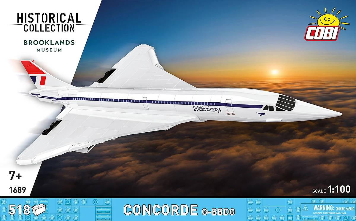 COBI 1689 Concorde G-BBDG 1:100 Brick Model 518pcs - image 2