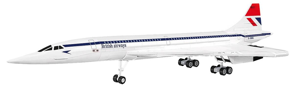 COBI 1689 Concorde G-BBDG 1:100 Brick Model 518pcs - image 4