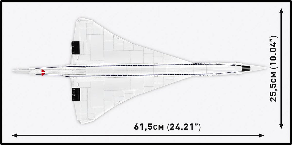 COBI 1689 Concorde G-BBDG 1:100 Brick Model 518pcs