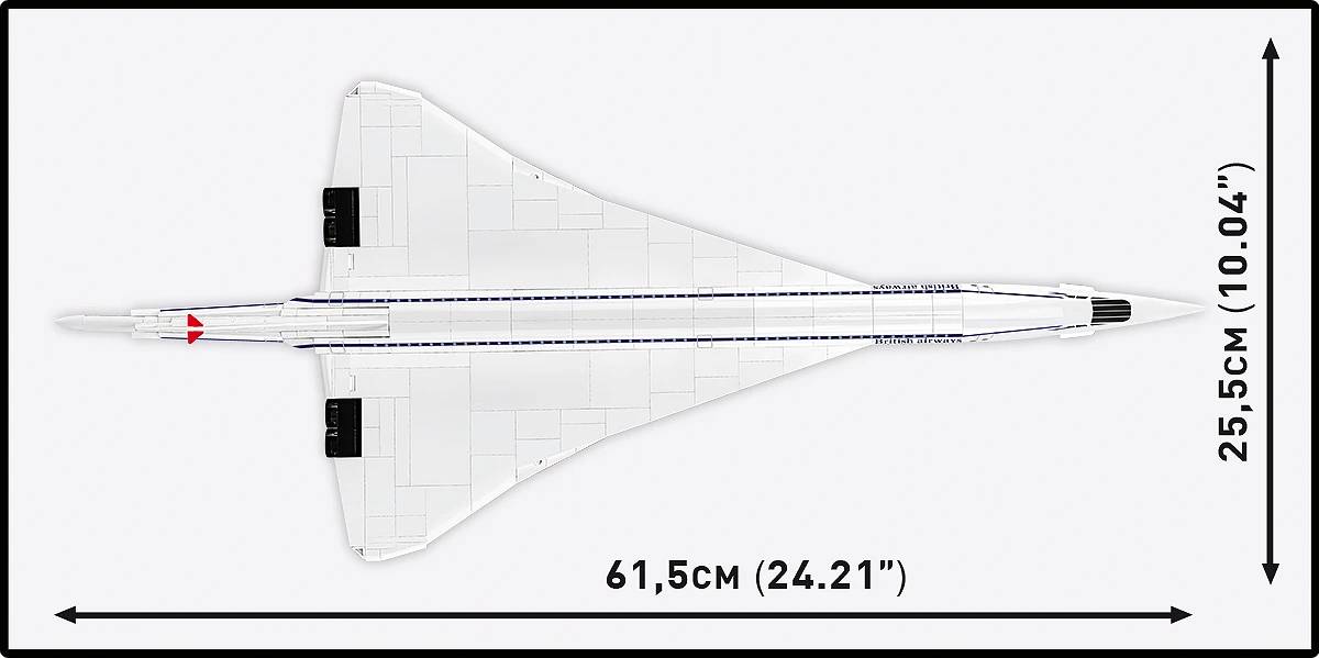 COBI 1689 Concorde G-BBDG 1:100 Brick Model 518pcs