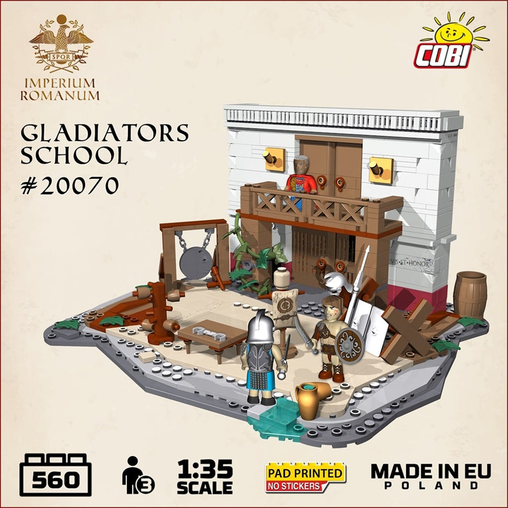 COBI 20070 Roman Empire: Gladiator School Diorama 1:35 Brick Model