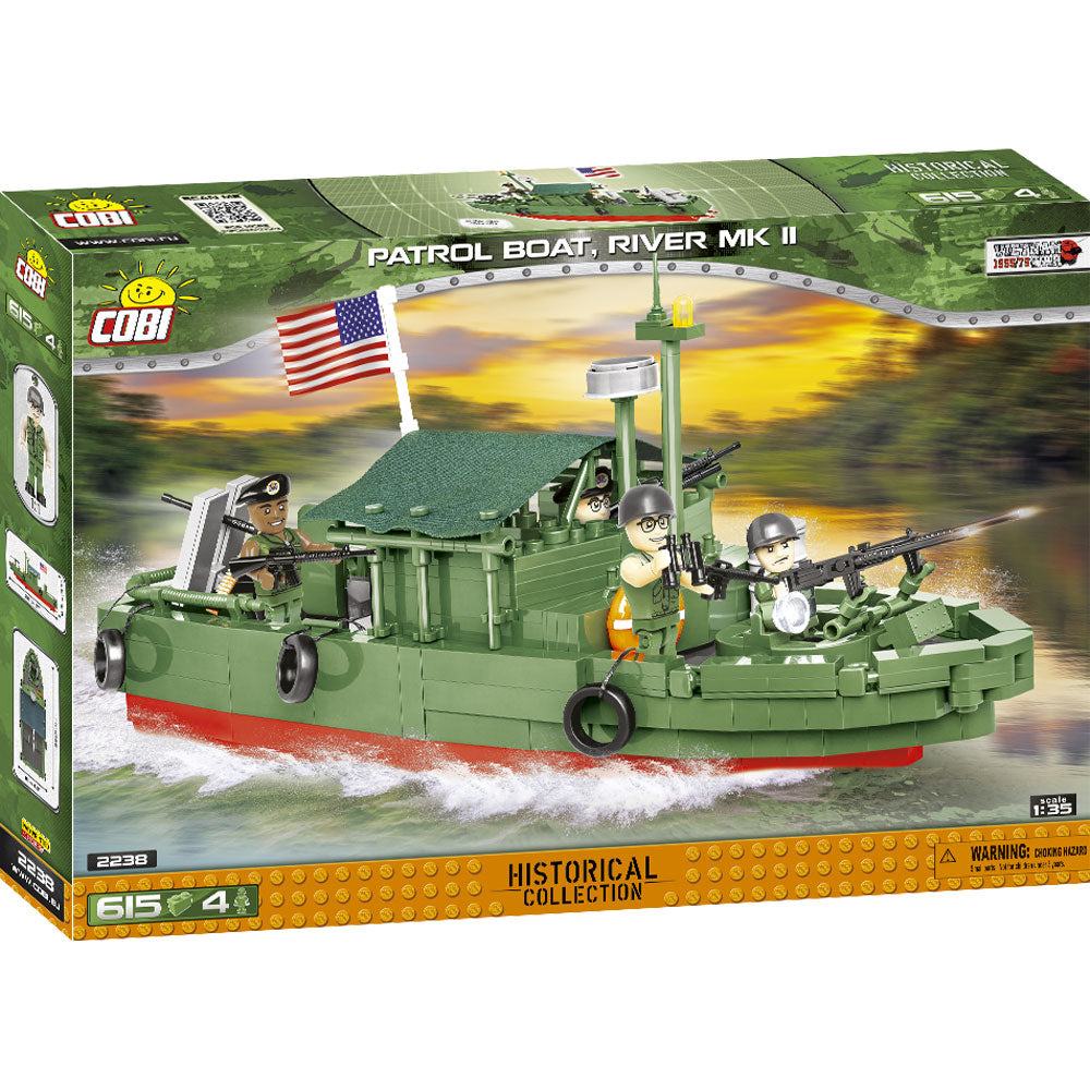 Cobi 2238 Vietnam War Patrol Boat PBR MK II 1:35 Model 615pcs