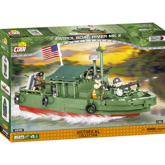 Cobi 2238 Vietnam War Patrol Boat PBR MK II 1:35 Model 615pcs