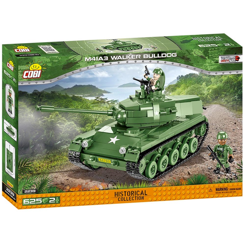 Cobi 2239 Vietnam War M41A3 Walker Bulldog Brick Model 625pcs