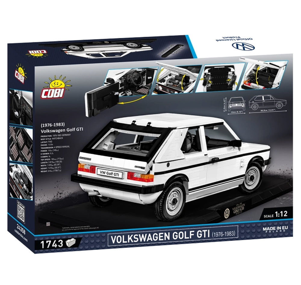 COBI 24358 VW Golf GTI (1976-1983) Executive Edition 1:12 Brick Model 1743pcs