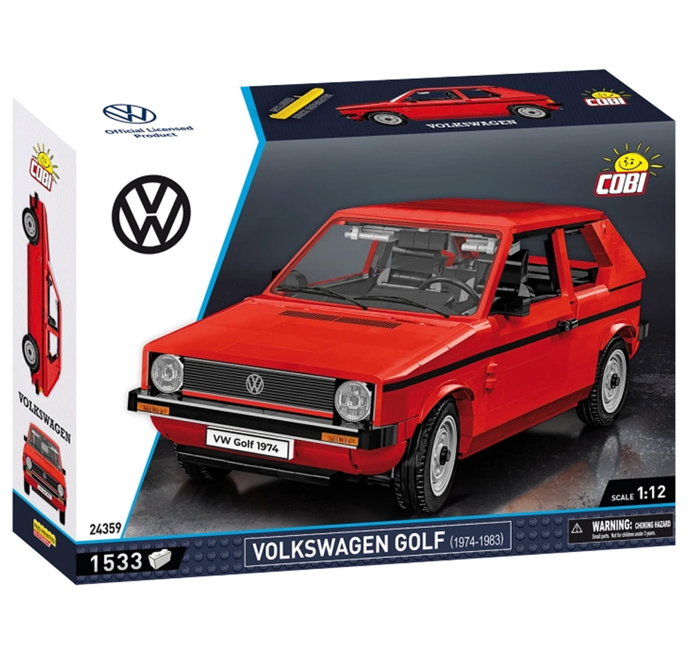 COBI 24359 VW Golf (1974-1983) 1:12 Brick Model 1533pcs