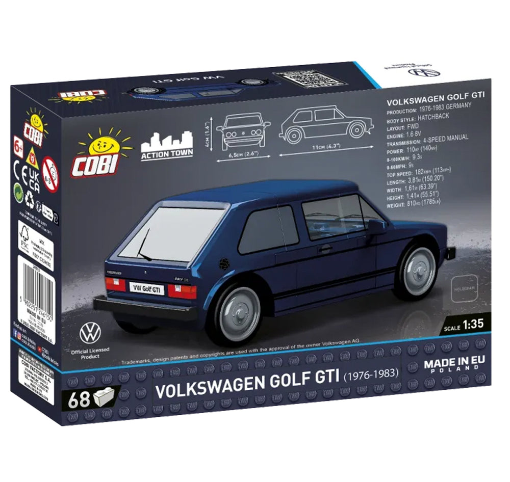 COBI 24615 VW Golf GTI (1976-1983) 1:35 Brick Model 68pcs